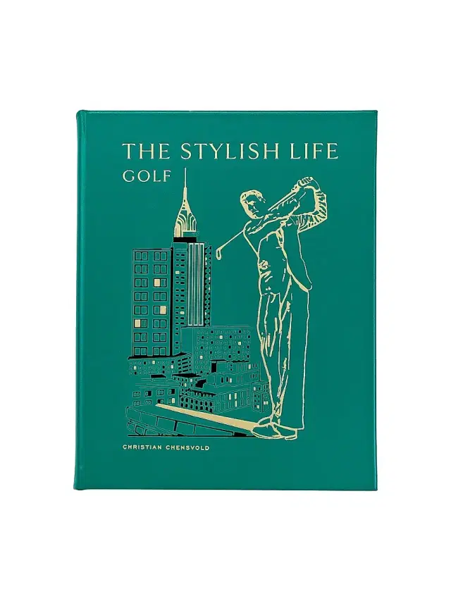 Graphic Image The Stylish Life Of Golf Leather Bound Book - Green