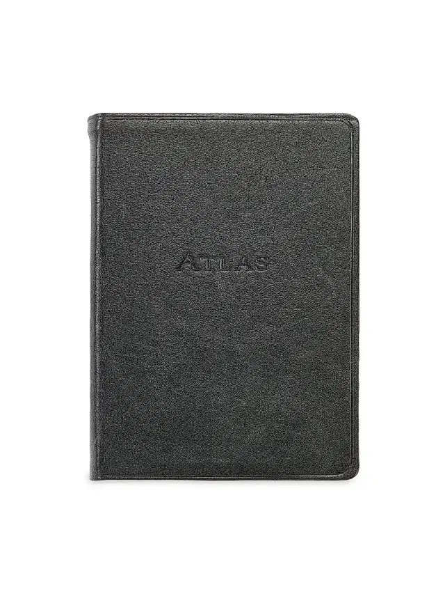 Leather Bound Traveler's Atlas - Onyx