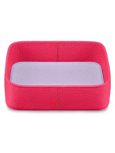 MAISON de SABRÉ Leather Catchall Tray - Fuchsia Lavender | Thumbnail 1