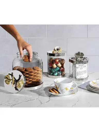 Michael Aram Black Orchid Cookie Jar - White | Thumbnail 9