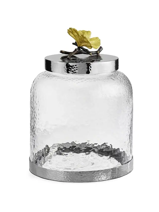 Butterfly Ginkgo Cookie Jar