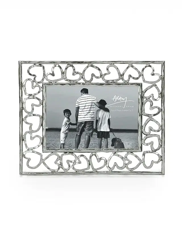Michael Aram Heart Frame - Silver 8 x 10