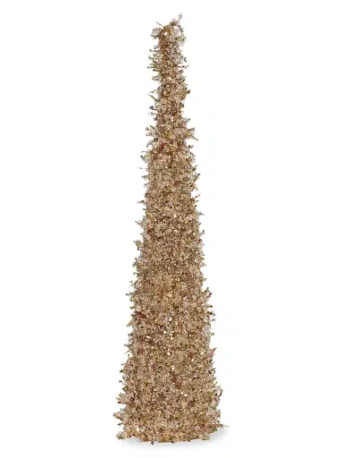 Winward Home Holiday Goldtone Ice Cone Tree | Thumbnail 1