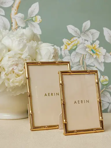 AERIN Ava Bamboo-Effect Brass Frame | Thumbnail 5