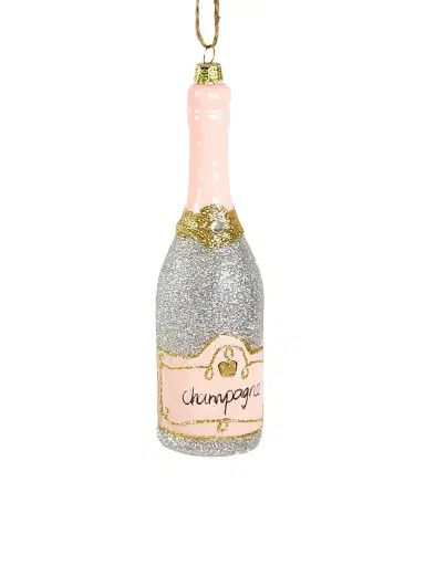 Cody Foster & Co Glittered Champagne Glass Ornament | Thumbnail 1 Cody Foster & Co Glittered Champagne Glass Ornament | Thumbnail 1