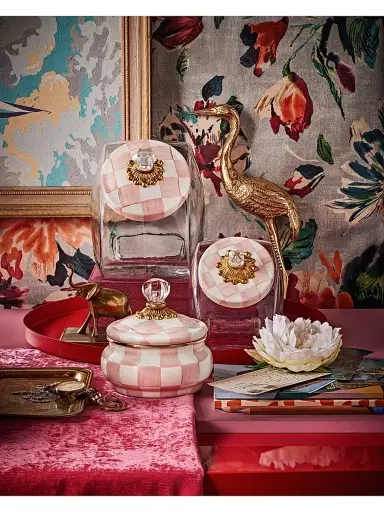 MacKenzie-Childs Rosy Check Lid Cookie Jar | Thumbnail 7 MacKenzie-Childs Rosy Check Lid Cookie Jar | Thumbnail 7