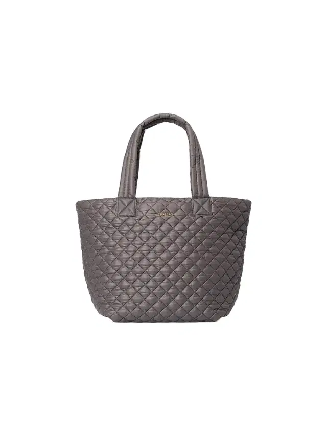 MZ Wallace Women's Metro Quilted Nylon Tote Deluxe - Magnet
