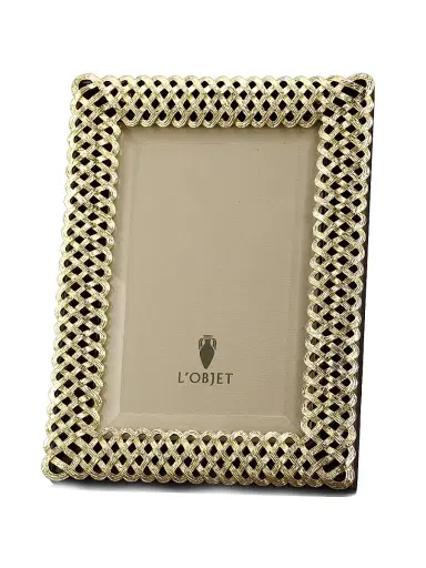 L'Objet Braid Frame/Platinum - Size 2 x 3 | Thumbnail 1