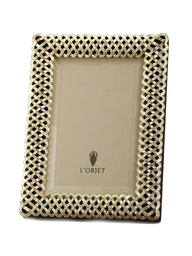 L'Objet Braid Frame/Platinum 2 x 3
