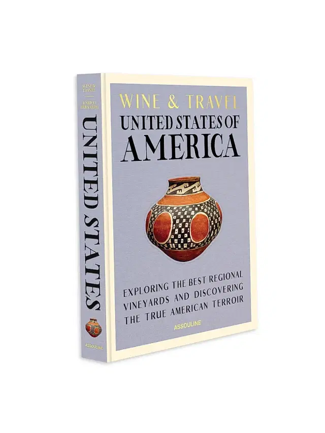 Assouline Wine & Travel USA Hardcover Book - Purple