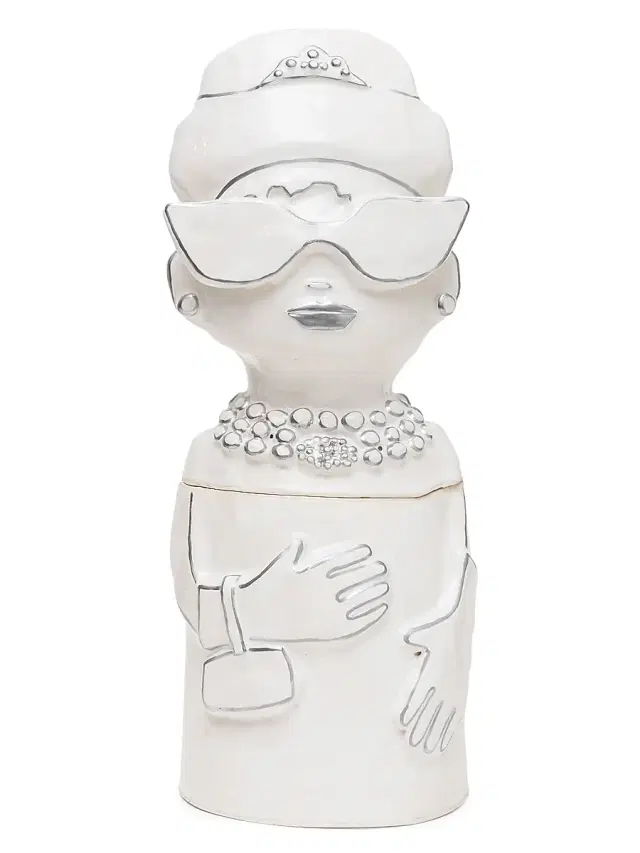 Audrey Cookie Jar - White