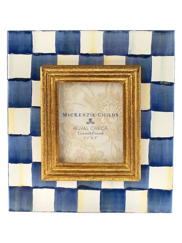MacKenzie-Childs Royal Check Frame 5 x 7