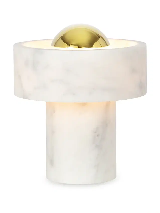 Stone Portable LED Lamp - Gold