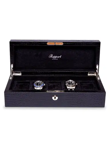 Rapport London Brompton Five Piece Watch Box - Black | Thumbnail 2 Rapport London Brompton Five Piece Watch Box - Black | Thumbnail 2