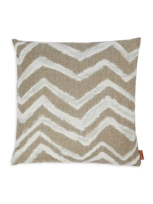 Missoni Graffiti Throw Cushion - Natural Cream