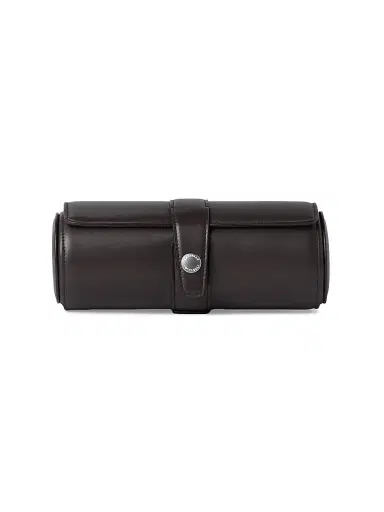 Brunello Cucinelli Smooth Calfskin Watch Holder - Rust Brown | Thumbnail 1 Brunello Cucinelli Smooth Calfskin Watch Holder - Rust Brown | Thumbnail 1