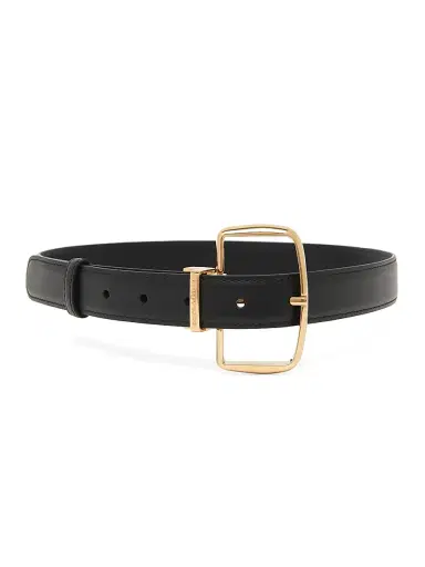 Dolce & Gabbana Women's Italian Tailoring Leather Frame Buckle Belt | Thumbnail 1 Dolce & Gabbana Women's Italian Tailoring Leather Frame Buckle Belt | Thumbnail 1