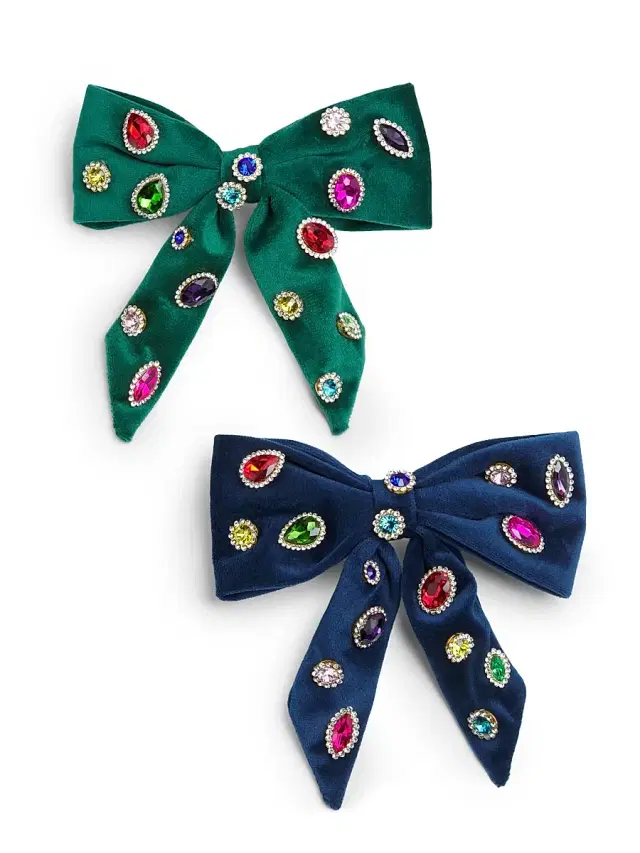 Girl's Holiday Bows 2-Piece Set