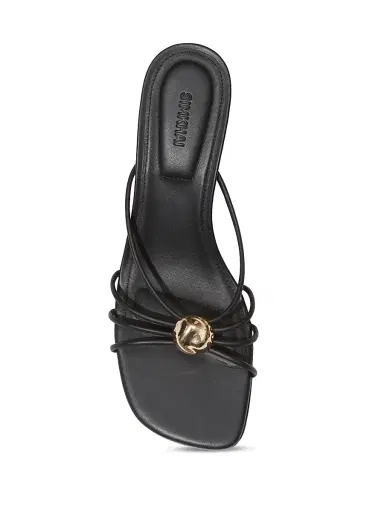 Simkhai Women's Amaya 45MM Strappy Leather Slip-On Sandals - Black - Size 7 | Thumbnail 3 Simkhai Women's Amaya 45MM Strappy Leather Slip-On Sandals - Black - Size 7 | Thumbnail 3