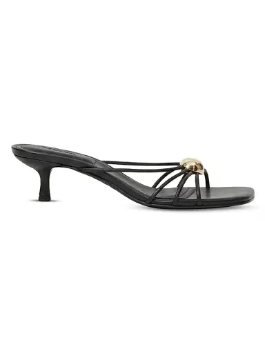 Simkhai Women's Amaya 45MM Strappy Leather Slip-On Sandals - Black - Size 7 | Thumbnail 1 Simkhai Women's Amaya 45MM Strappy Leather Slip-On Sandals - Black - Size 7 | Thumbnail 1
