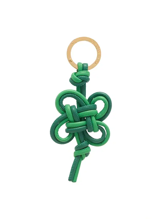 Bottega Veneta Women's Four Leaf Clover Nappa Leather Charm - Racing Green