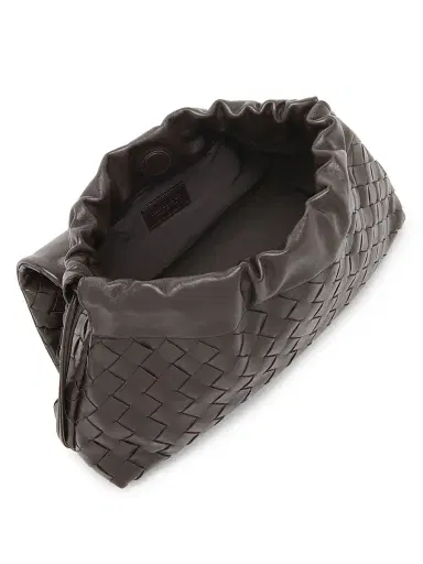 Bottega Veneta Women's Giorno Intrecciato Leather Shoulder Bag - Fondant Gold | Thumbnail 3