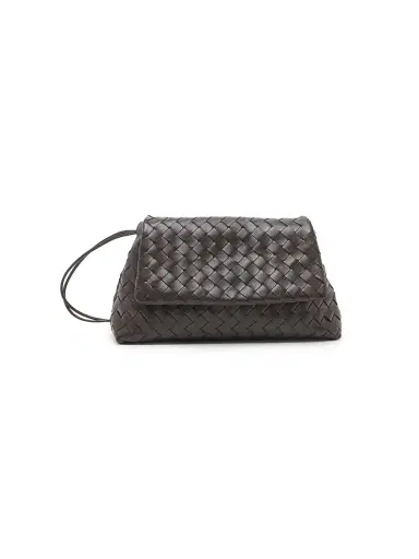 Bottega Veneta Women's Giorno Intrecciato Leather Shoulder Bag - Fondant Gold | Thumbnail 1