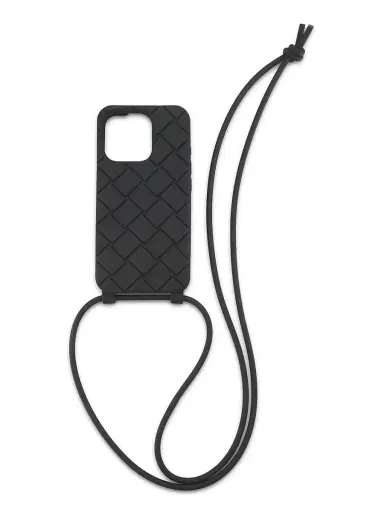 Bottega Veneta iPhone 16 Pro Orbit Rubber Case - Black | Thumbnail 1