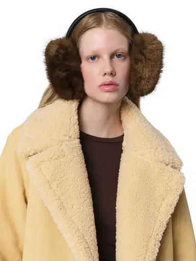 Apparis Women's Esme Faux-Mink Earmuffs - Mink | Thumbnail 2 Apparis Women's Esme Faux-Mink Earmuffs - Mink | Thumbnail 2