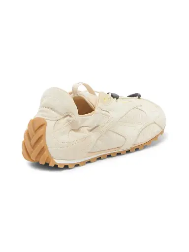 Bottega Veneta Women's Orbit Suede Low-Top Sneakers - String Tufo - Size 5 | Thumbnail 3