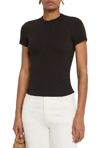 Frame Women's The Rib Baby Stretch Tee | Thumbnail 3 Frame Women's The Rib Baby Stretch Tee | Thumbnail 3