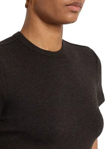 Frame Women's The Rib Baby Stretch Tee | Thumbnail 5 Frame Women's The Rib Baby Stretch Tee | Thumbnail 5