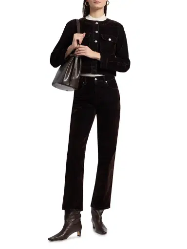 Rails Women's Capistrano Denim Jacket - Chocolate Flocking | Thumbnail 2