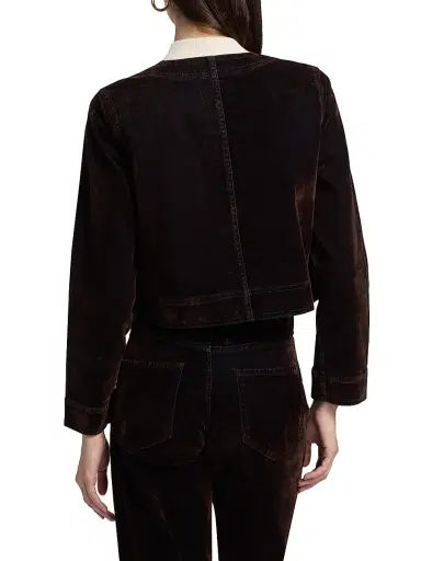 Rails Women's Capistrano Denim Jacket - Chocolate Flocking | Thumbnail 5