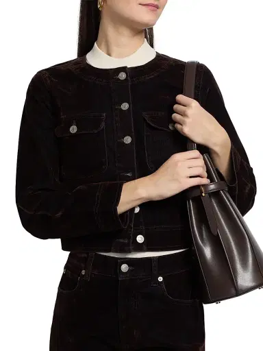 Rails Women's Capistrano Denim Jacket - Chocolate Flocking | Thumbnail 6