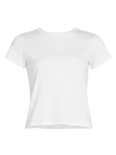 Frame Women's Cotton Crop Baby T-Shirt - White - Size XL | Thumbnail 1 Frame Women's Cotton Crop Baby T-Shirt - White - Size XL | Thumbnail 1