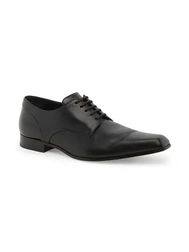 Alexander McQueen Men's Artie Leather Lace-Up Loafers - Black - Size 7 | Thumbnail 2
