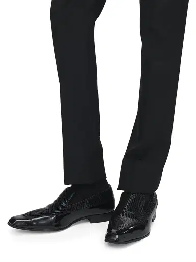 Alexander McQueen Men's Artie Beaded Patent Leather Loafers - Black - Size 6 | Thumbnail 4