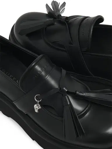 Alexander McQueen Men's Sofa Leather Platform Loafers | Thumbnail 4
