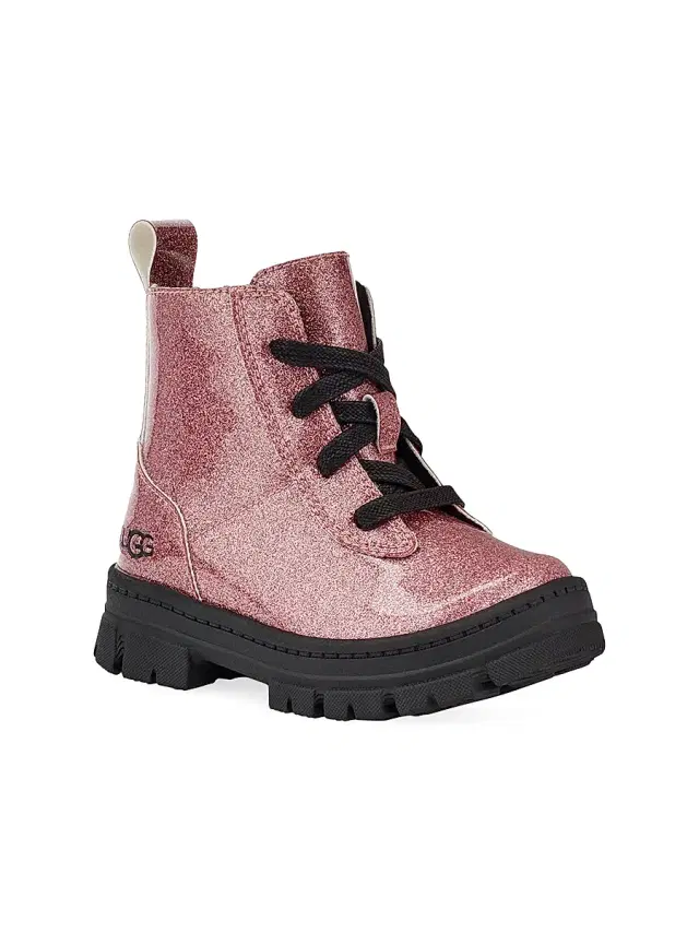 UGG Baby's, Little Girl's & Girl's Ashton Glitter Boots - Glitter Pink 5 (Child)
