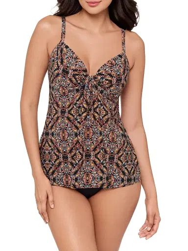 Miraclesuit Swim Women's Scandale Marina Abstract Swimsuit - Black Multi - Size 16 | Thumbnail 2 Miraclesuit Swim Women's Scandale Marina Abstract Swimsuit - Black Multi - Size 16 | Thumbnail 2