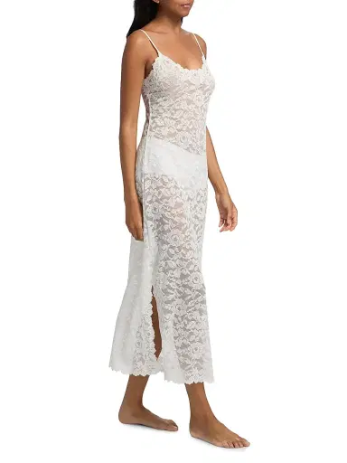 Natori Women's Peony Lace Chemise Gown - White - Size XL | Thumbnail 2 Natori Women's Peony Lace Chemise Gown - White - Size XL | Thumbnail 2