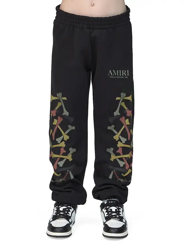 Little Kid's & Kid's Bones Cotton Fleece Sweatpants - Black