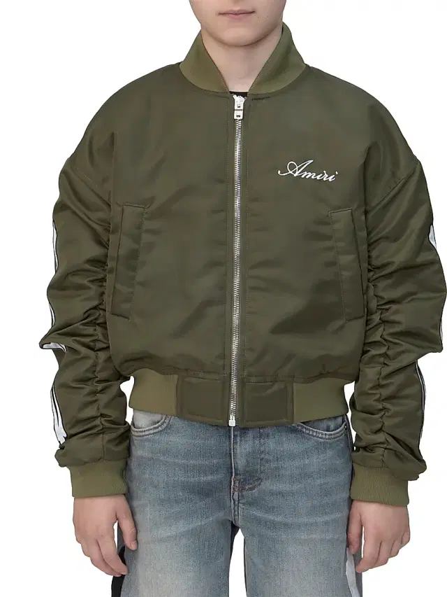 Little Kid's & Kid's Bones Bomber Jacket - Dark Sage