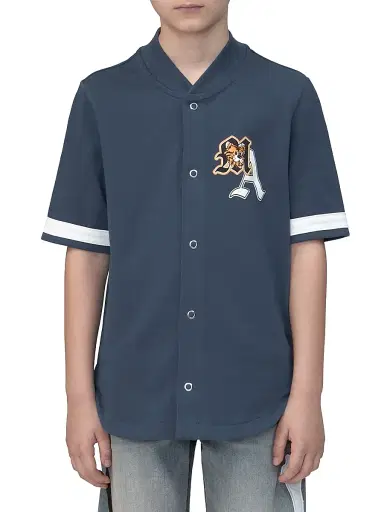AMIRI Little Boy's & Boy's Varsity Patch Baseball Shirt | Thumbnail 1