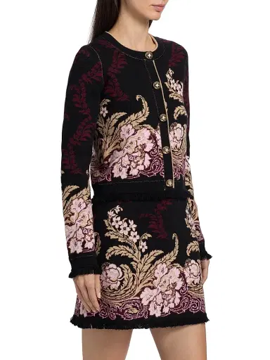 Cara Cara Women's Livi Wool-Cotton Jacquard Jacket | Thumbnail 4 Cara Cara Women's Livi Wool-Cotton Jacquard Jacket | Thumbnail 4
