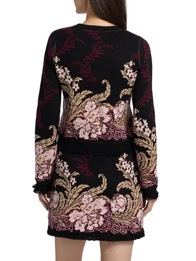 Cara Cara Women's Livi Wool-Cotton Jacquard Jacket - Nouvea Black - Size XS | Thumbnail 5 Cara Cara Women's Livi Wool-Cotton Jacquard Jacket - Nouvea Black - Size XS | Thumbnail 5