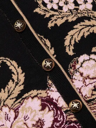 Cara Cara Women's Livi Wool-Cotton Jacquard Jacket - Nouvea Black - Size XS | Thumbnail 7 Cara Cara Women's Livi Wool-Cotton Jacquard Jacket - Nouvea Black - Size XS | Thumbnail 7