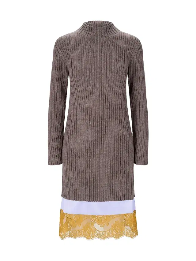 Staud Women's Willow Layered Sweaterdress - Truffle