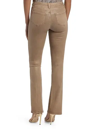 L'AGENCE Women's Selma Coated Baby Bootcut Jeans - Medium Brown | Thumbnail 5 L'AGENCE Women's Selma Coated Baby Bootcut Jeans - Medium Brown | Thumbnail 5